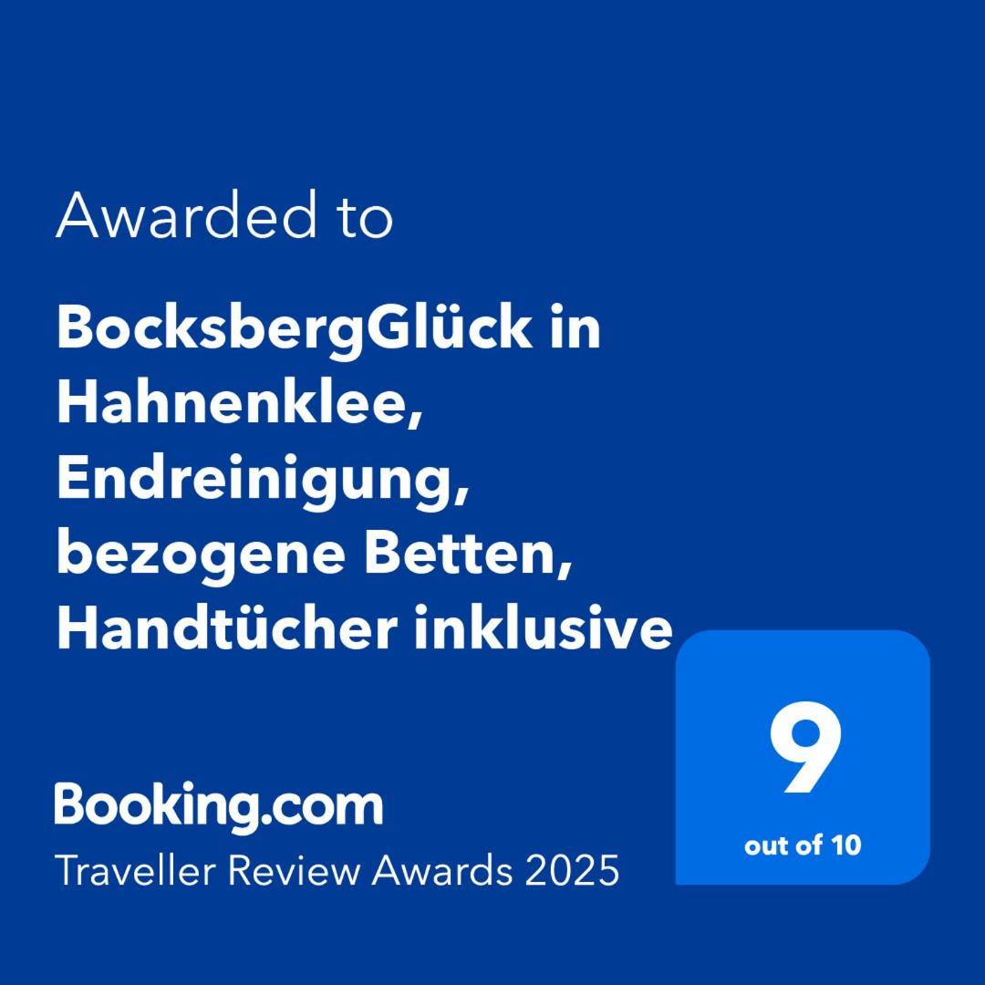 Bocksbergglueck In Hahnenklee, Endreinigung, Bezogene Betten, Handtuecher Inklusive Goslar Eksteriør bilde